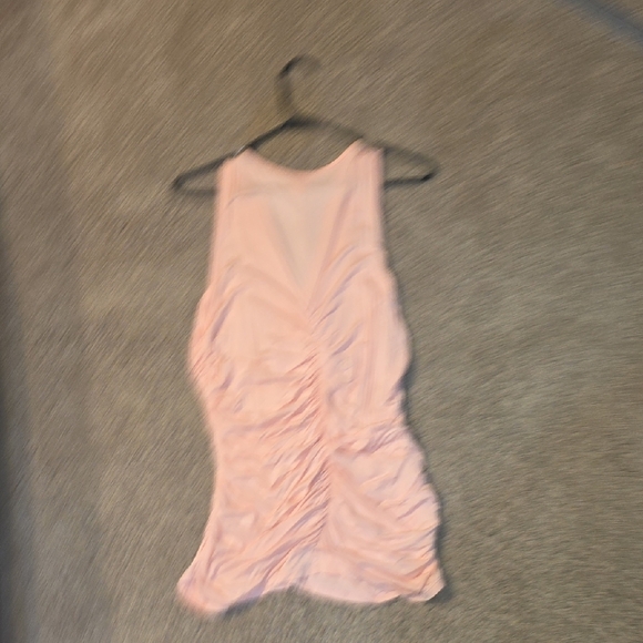 VENUS Pink Halter Mini Dress with Ruched Details - Picture 4 of 4